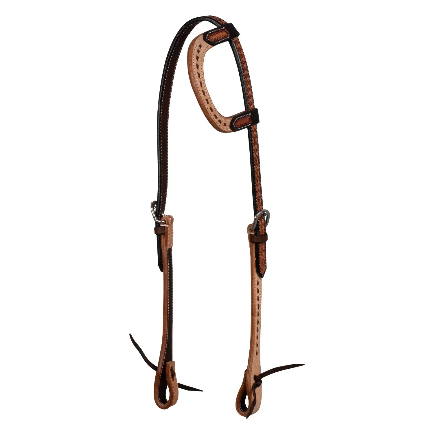 Pool's 2 tone one ear western bridle