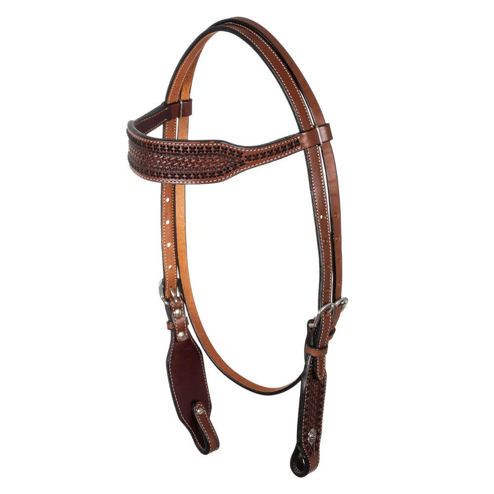 Pool's western bridle with wide browband
