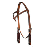 Pool's futurity western bridle with braided browband