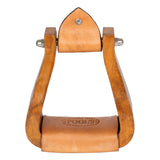 Pool's ys wide wood western stirrups