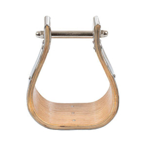 Pool's western steel stirrups with wide thread