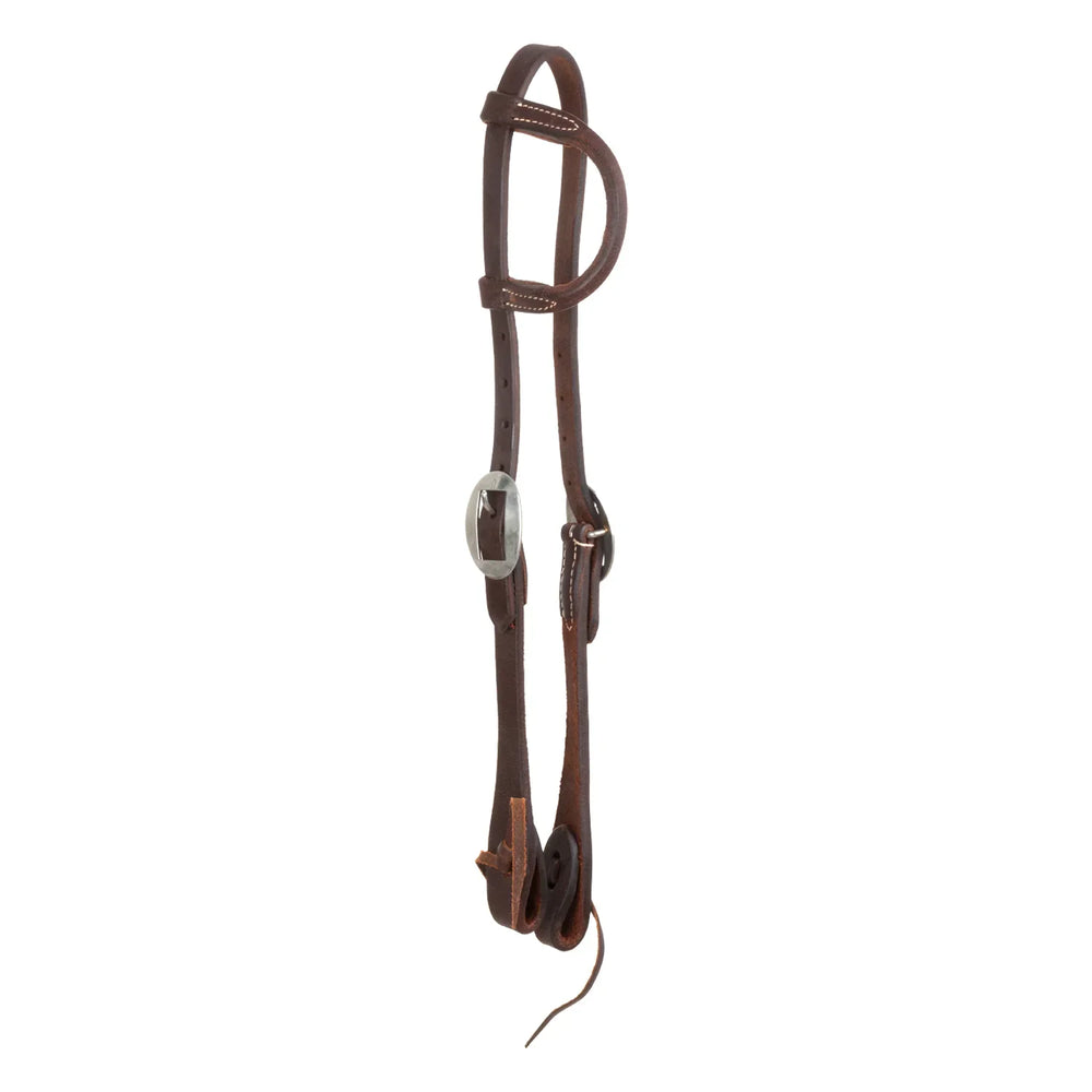 Lakota one ear leather headstall