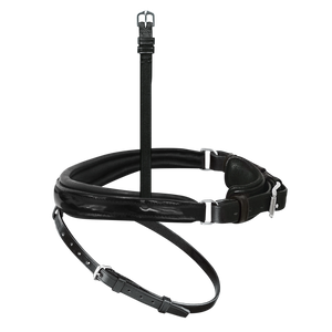 Passier anatomically formed caveson special with patent leather trim and flash strap