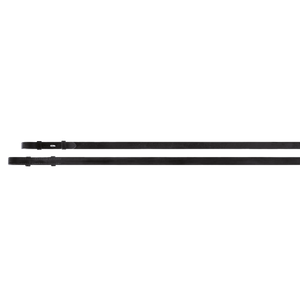 Passier leather double bridle reins  with hook studs