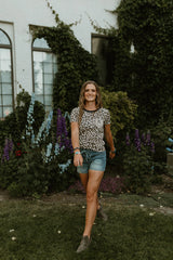 Rodeo quincy lucky lizzy leopard tee