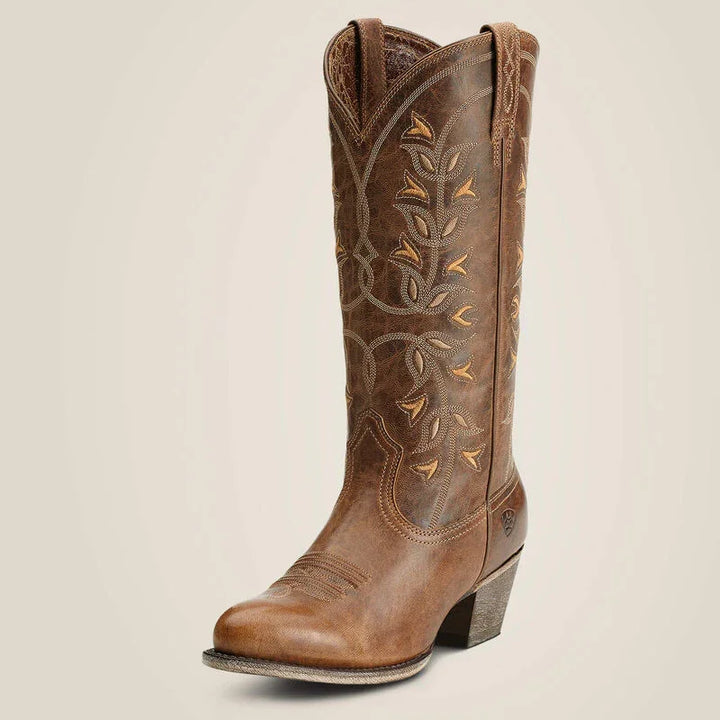 Ariat desert holly almond toe western boot for ladies