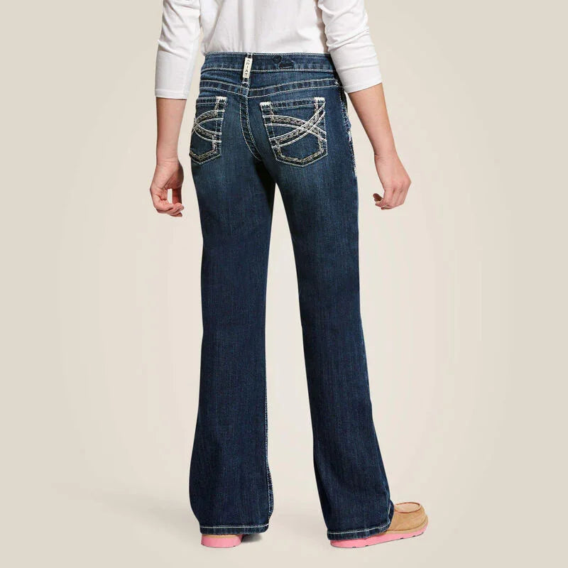 Ariat entwined boot cut jeans for kids