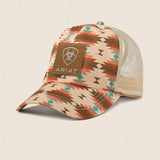 Ariat southwest print logo patch cap for ladies