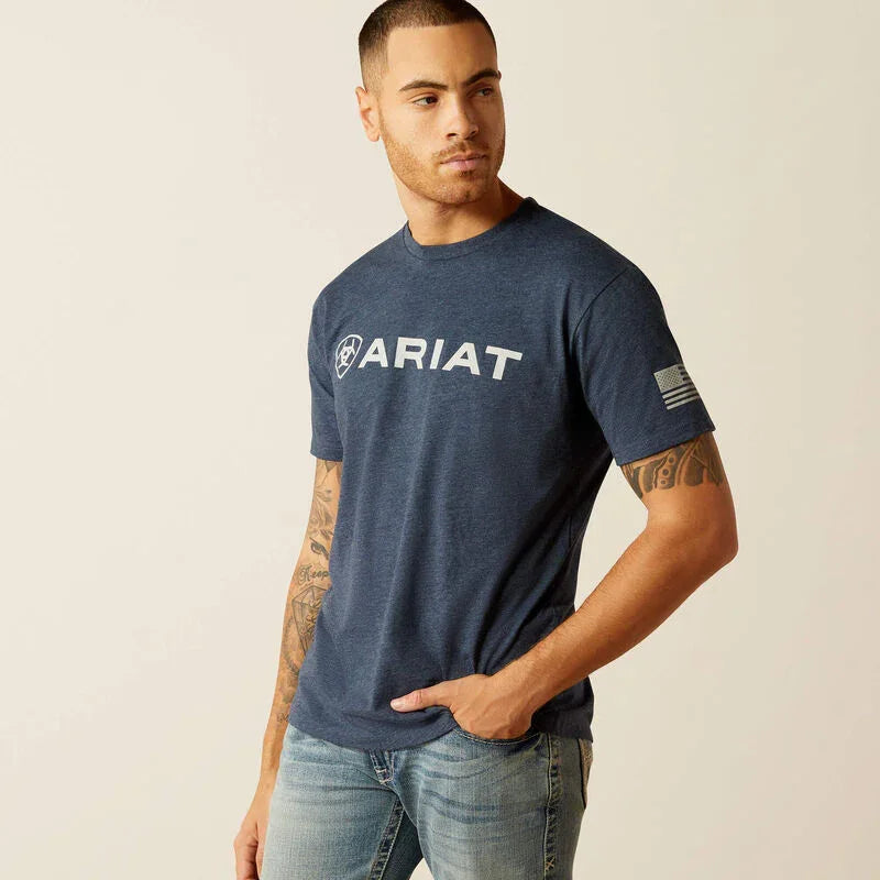 Ariat shield flag T- shirt for men