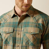 Ariat huxlee retro fit western shirt for men