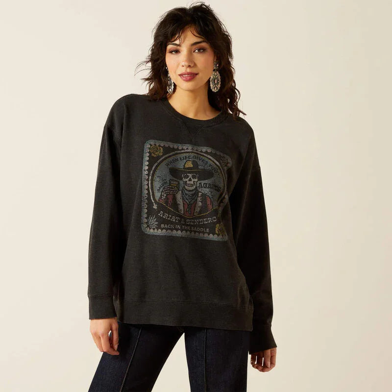 Ariat oversize sendero when life gives you agaves sweatshirt