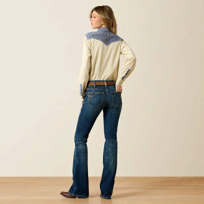 Ariat Mid Rise Fiona Boot Cut Jeans for ladies