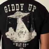 Ariat cowboy T-shirt met opdruk "Way Up"