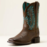 Ariat Round Up Filly Westernstiefel mit breiter, eckiger Zehenpartie für Damen