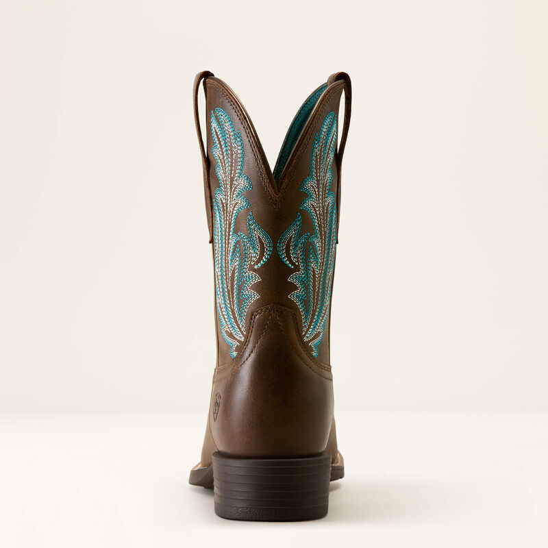 Ariat Round Up Filly Westernstiefel mit breiter, eckiger Zehenpartie für Damen