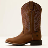Ariat Round Up wasserdichter Westernstiefel mit breiter, eckiger Zehenpartie für Damen