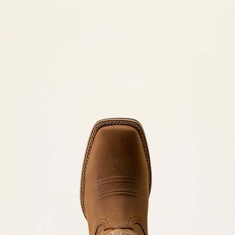 Ariat Round Up wasserdichter Westernstiefel mit breiter, eckiger Zehenpartie für Damen