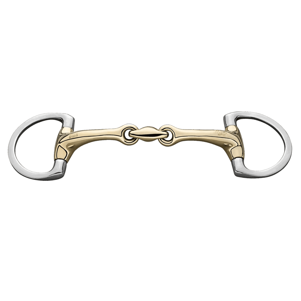 Herm. Sprenger Dynamic RS Eggbutt bradoon with D-shaped rings 14 mm double jointed 40244