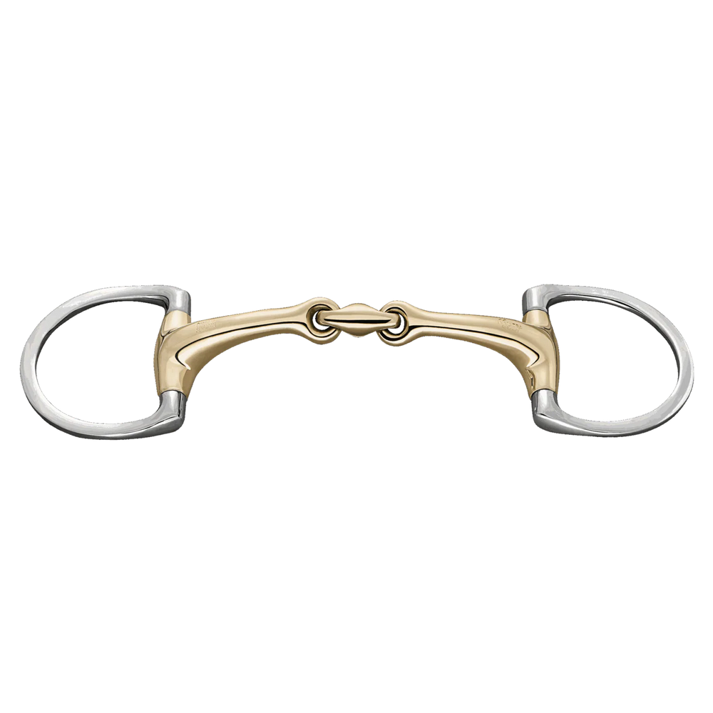 Herm. Sprenger Dynamic RS Eggbutt bit with D-shaped rings double jointed 40414