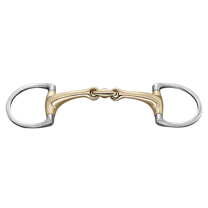 Herm. Sprenger Dynamic RS Eggbutt bit with D-shaped rings double jointed 40414