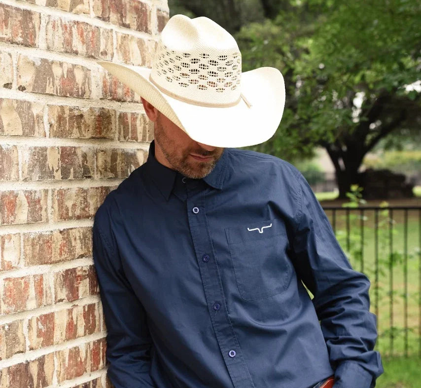 American hat makers Cal |  Vented Crown Woven Bangora Straw Cowboy Hat