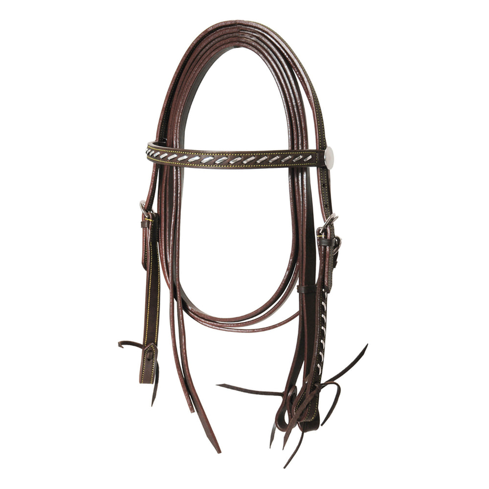 Lakota western silver wire bridle with reins BR00086