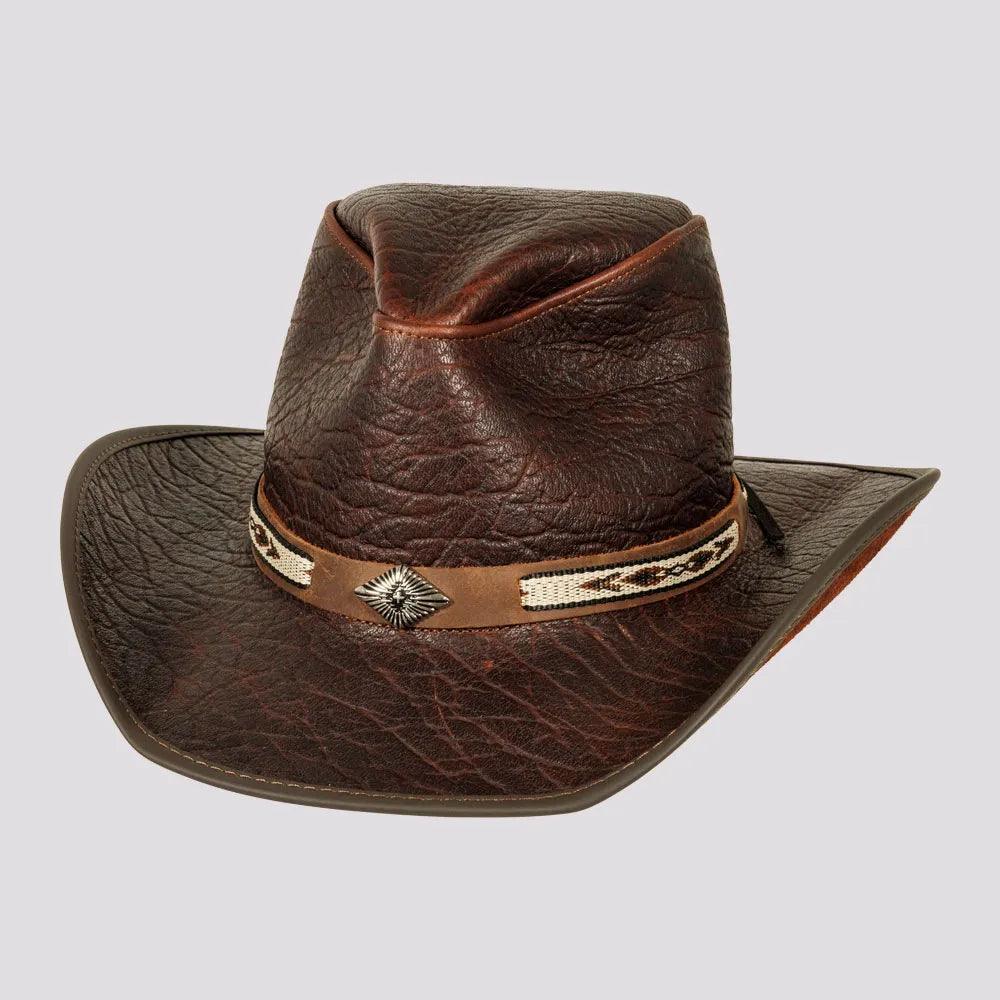 American hat makers Badlands |  Buffalo Leather Cowboy Hat