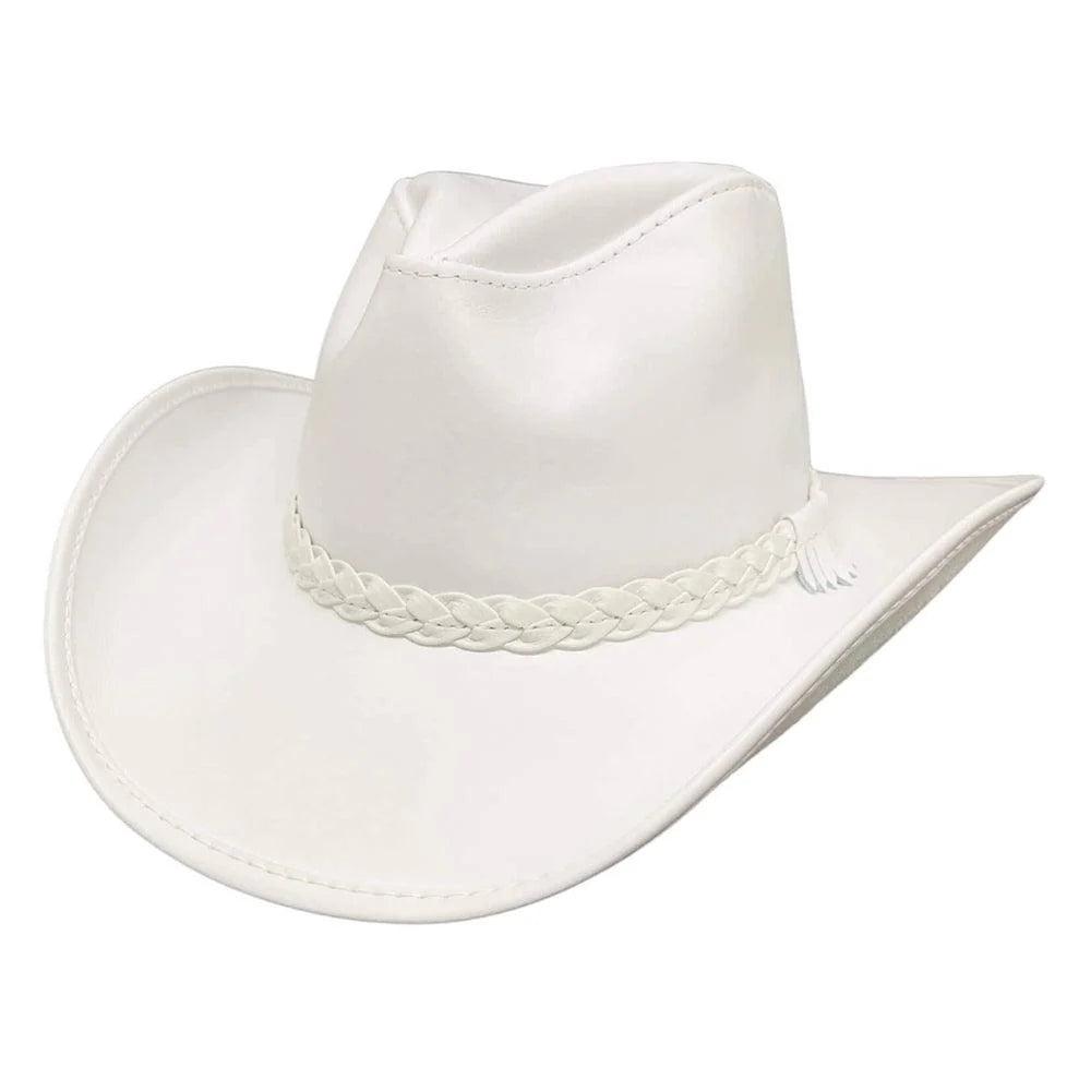 American hat makers Blizzard | White Leather Cowboy Hat