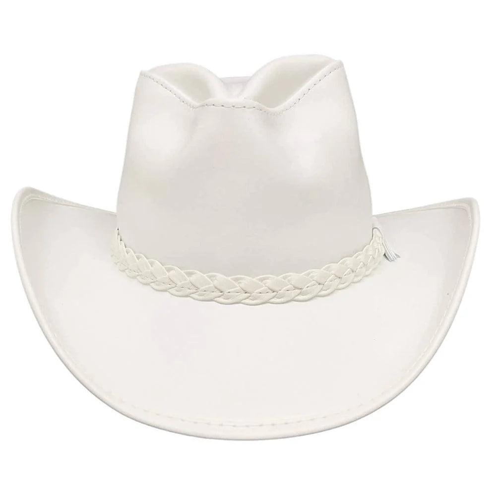 American hat makers Blizzard | White Leather Cowboy Hat
