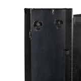 Equestro black hardware saddle cabinet ETS 02101