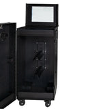 Equestro black hardware saddle cabinet ETS 02101