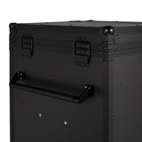 Equestro black hardware saddle cabinet ETS 02101