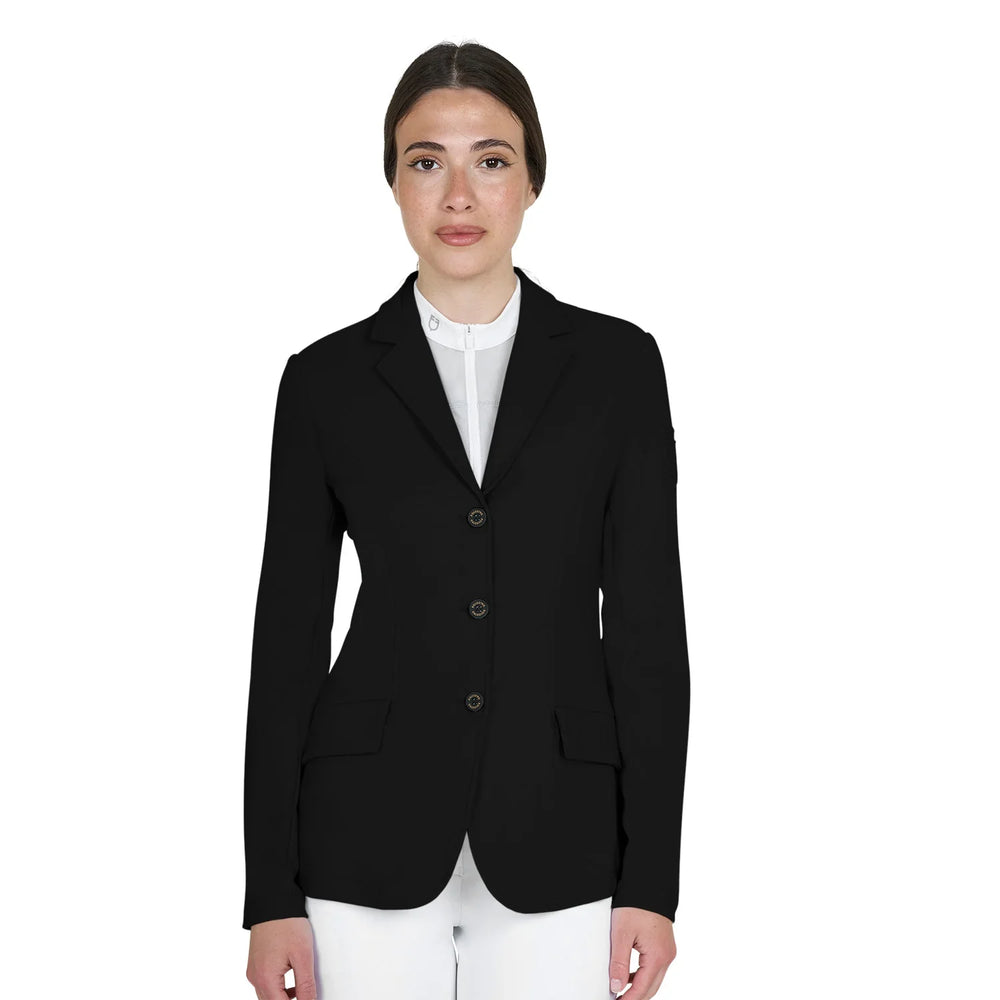 Equestro women's competition jacket with embossed logo