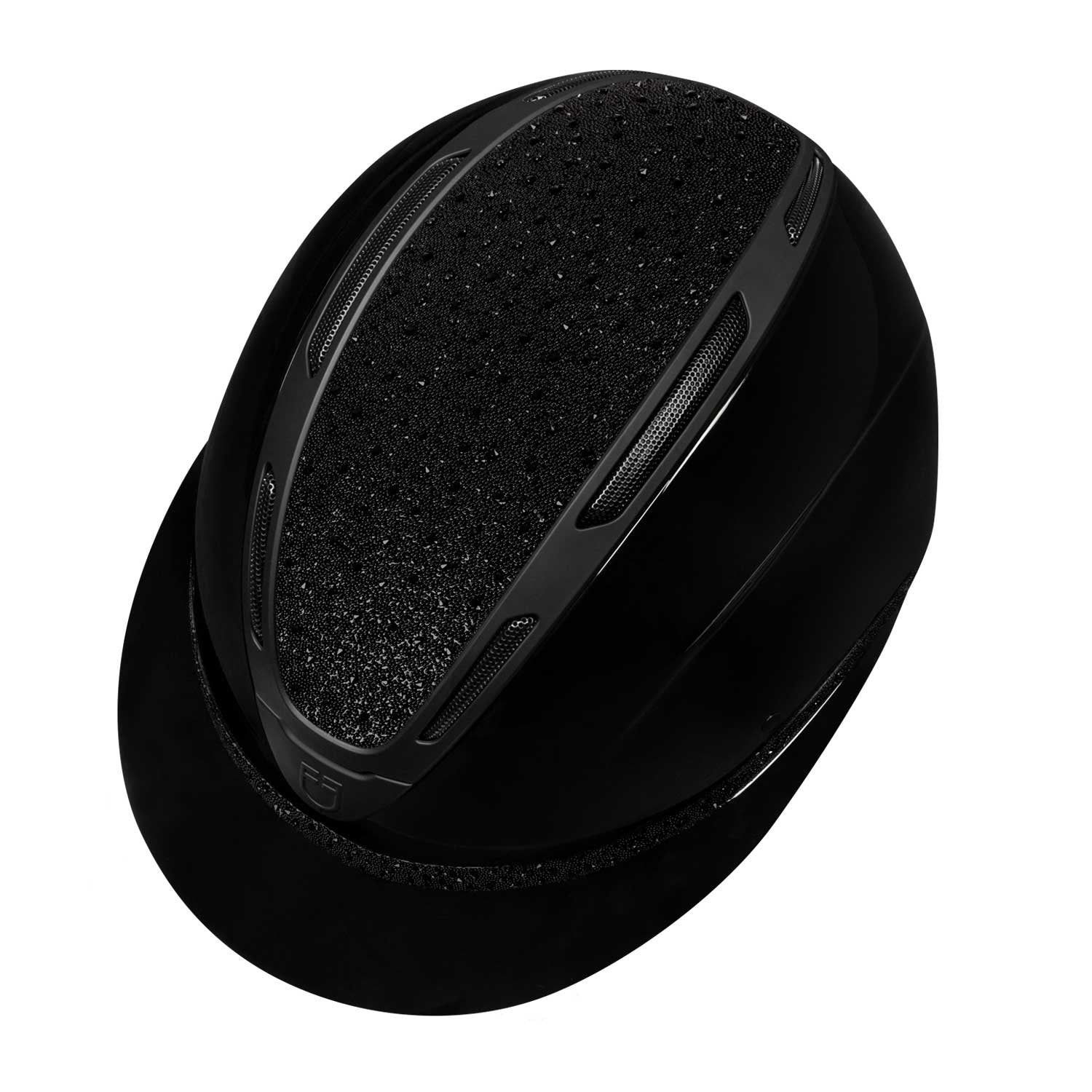 Equestro Women's Apocalypse helmet glossy shell and rhinestones homologation EN 1384-2023 ETW02018