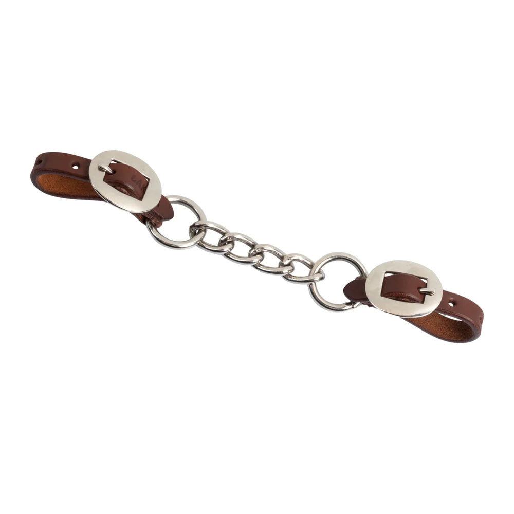 Lakota curb strap nickle fitting