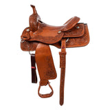 McBryan team penning western wade saddle flower tooling MBH08002
