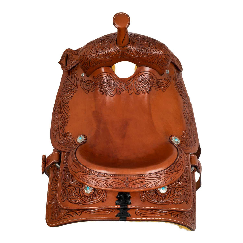 McBryan team penning western wade saddle flower tooling MBH08002