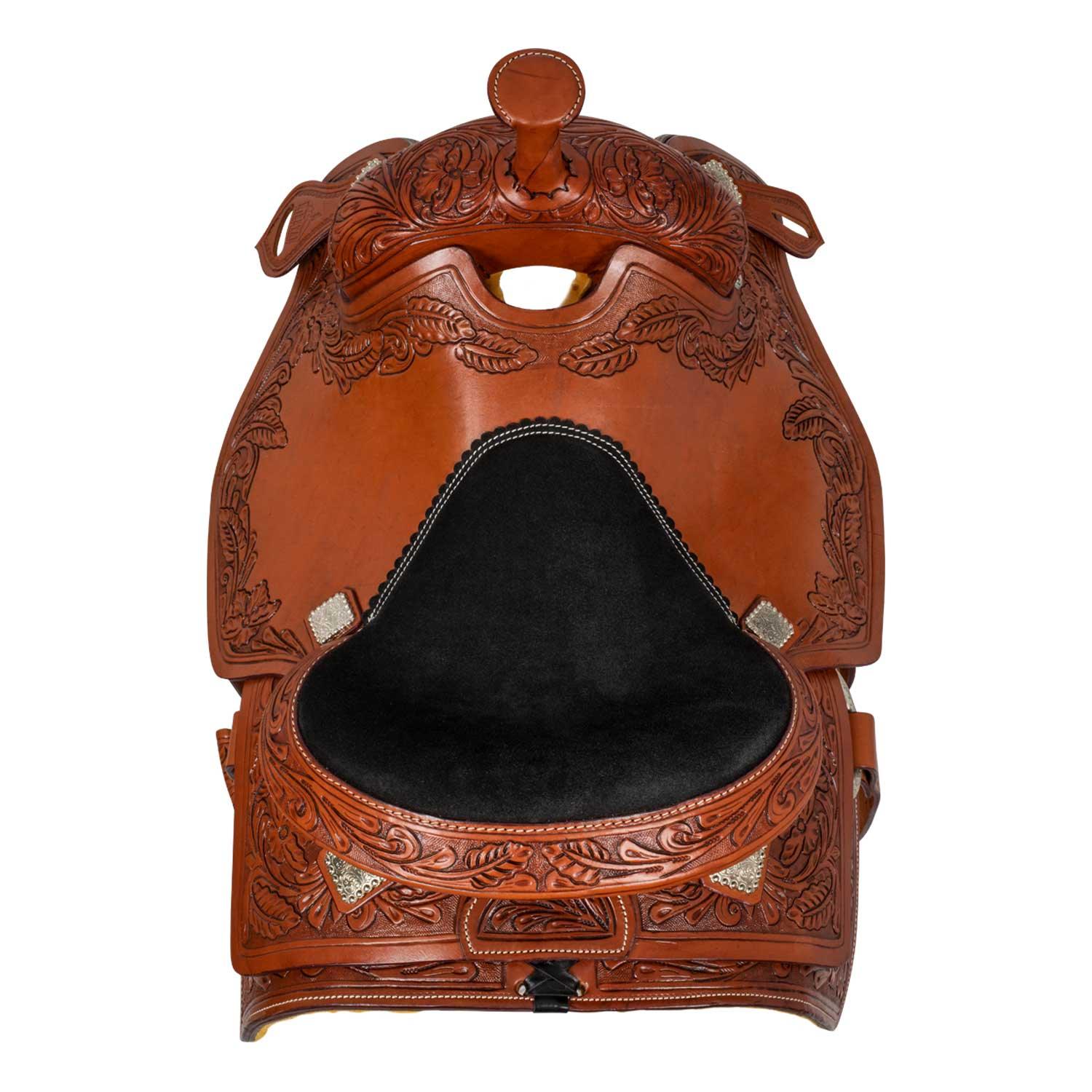 McBryan working ranch saddle classic flower  tooling MBH08008