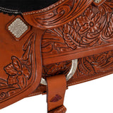 McBryan working ranch saddle classic flower  tooling MBH08008