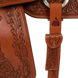 McBryan working ranch saddle classic flower  tooling MBH08008