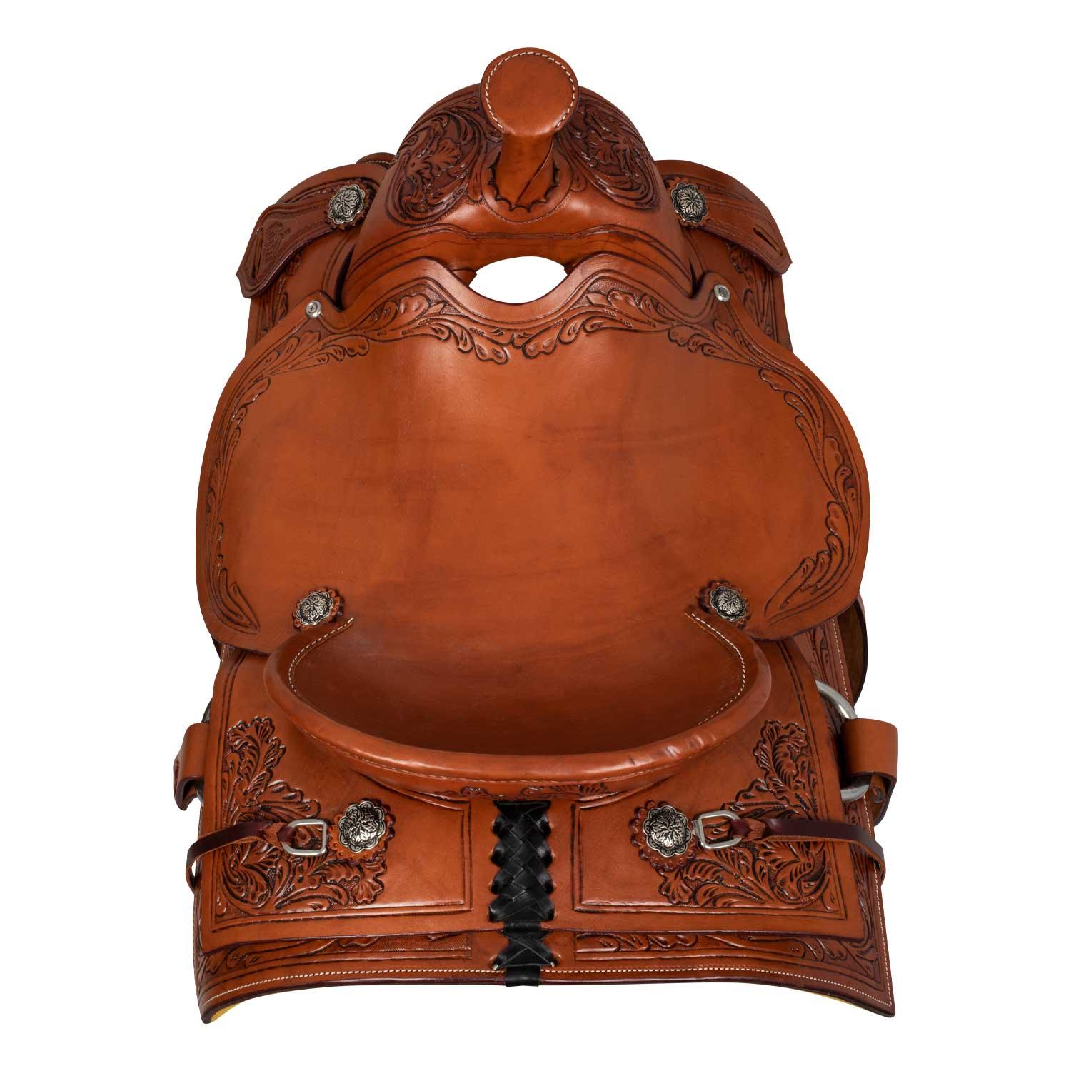 McBryan working ranch saddle pro flower  tooling MBH08009