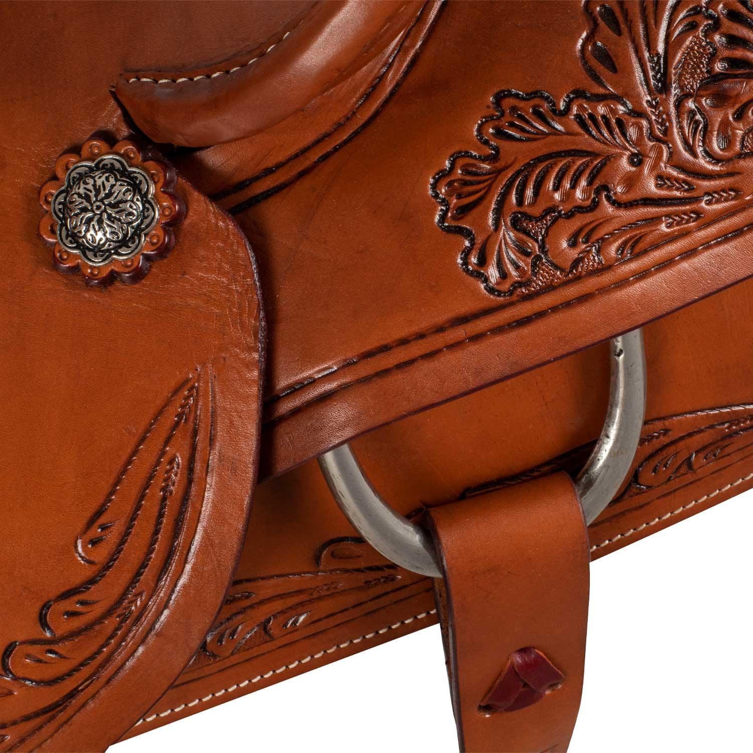 McBryan working ranch saddle pro flower  tooling MBH08009
