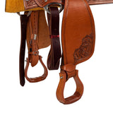 McBryan working ranch saddle pro flower  tooling MBH08009