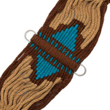 Pool's mohair western girth aztec design