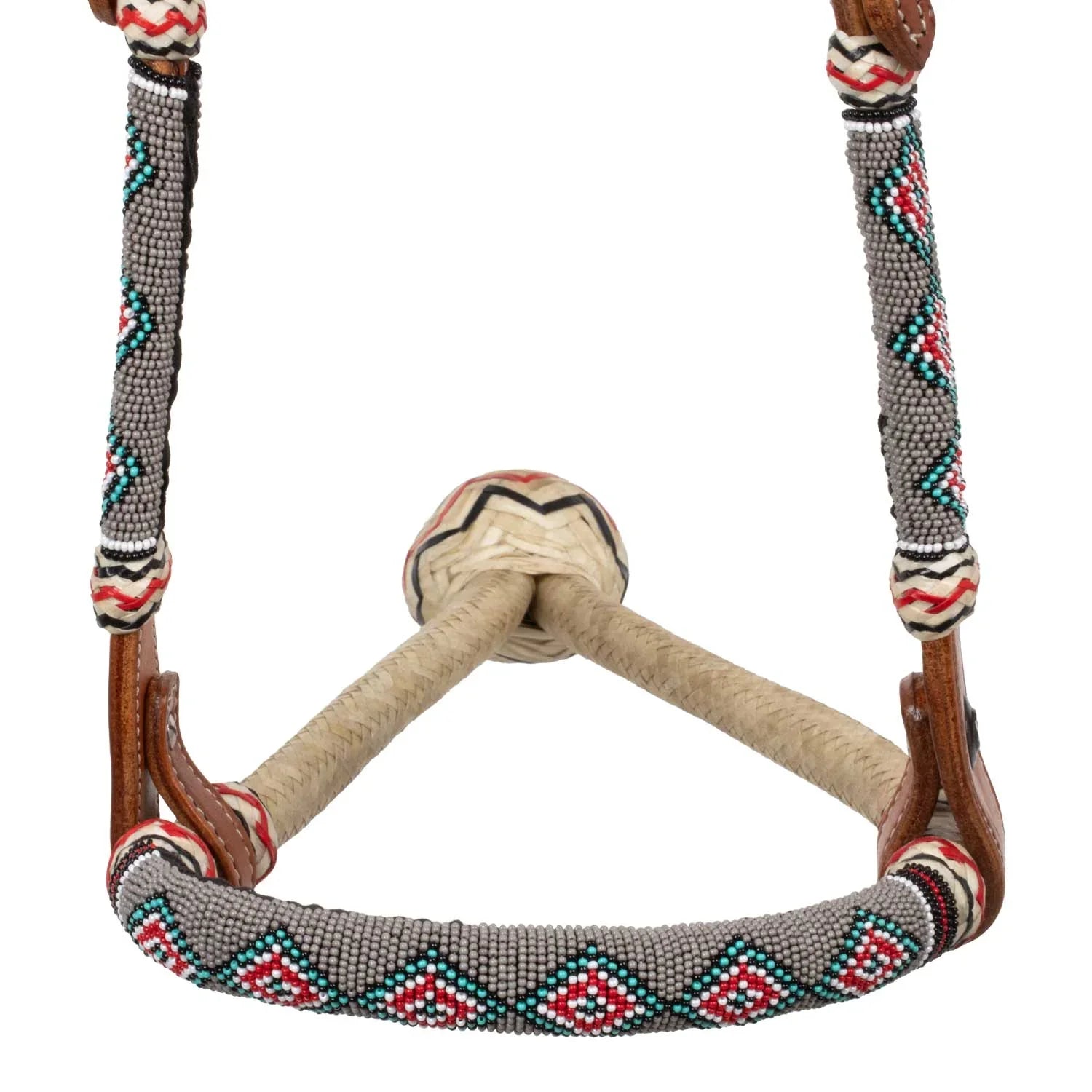Pool's sand pearls bosal set with cotoon mecate reins