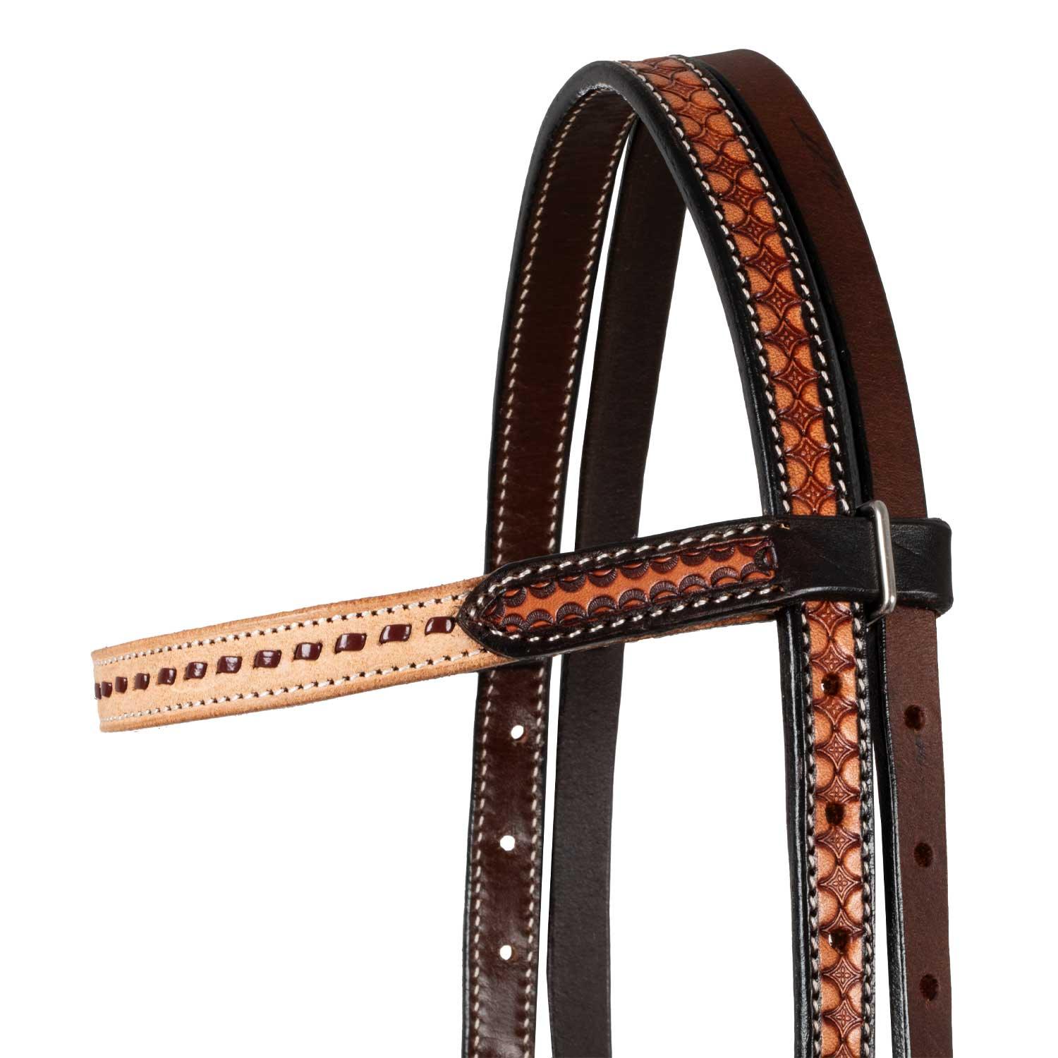 Pool's 2 tone western bridle