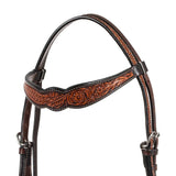 Pool's western headstall flower tooling