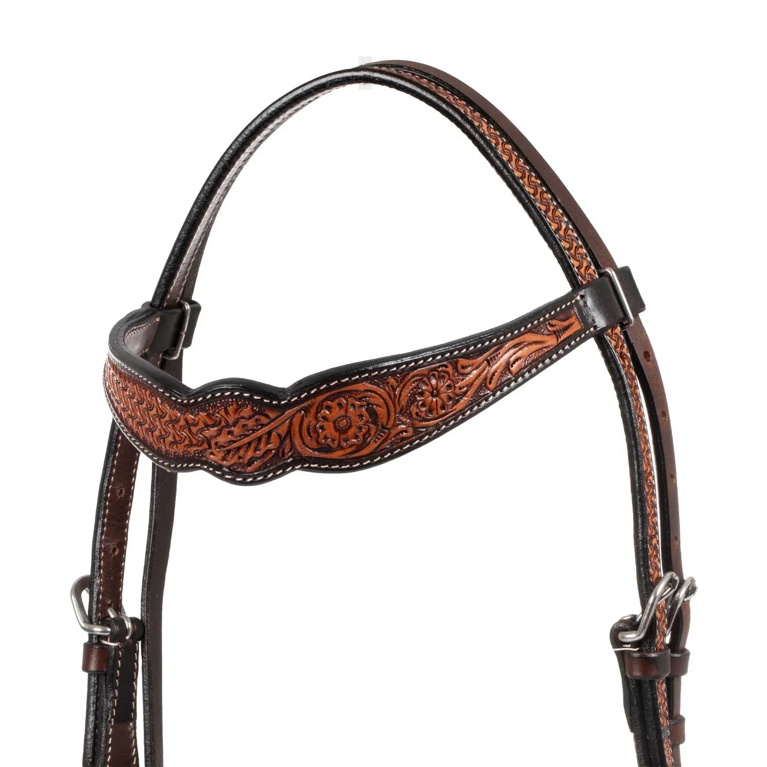 Pool's western headstall flower tooling
