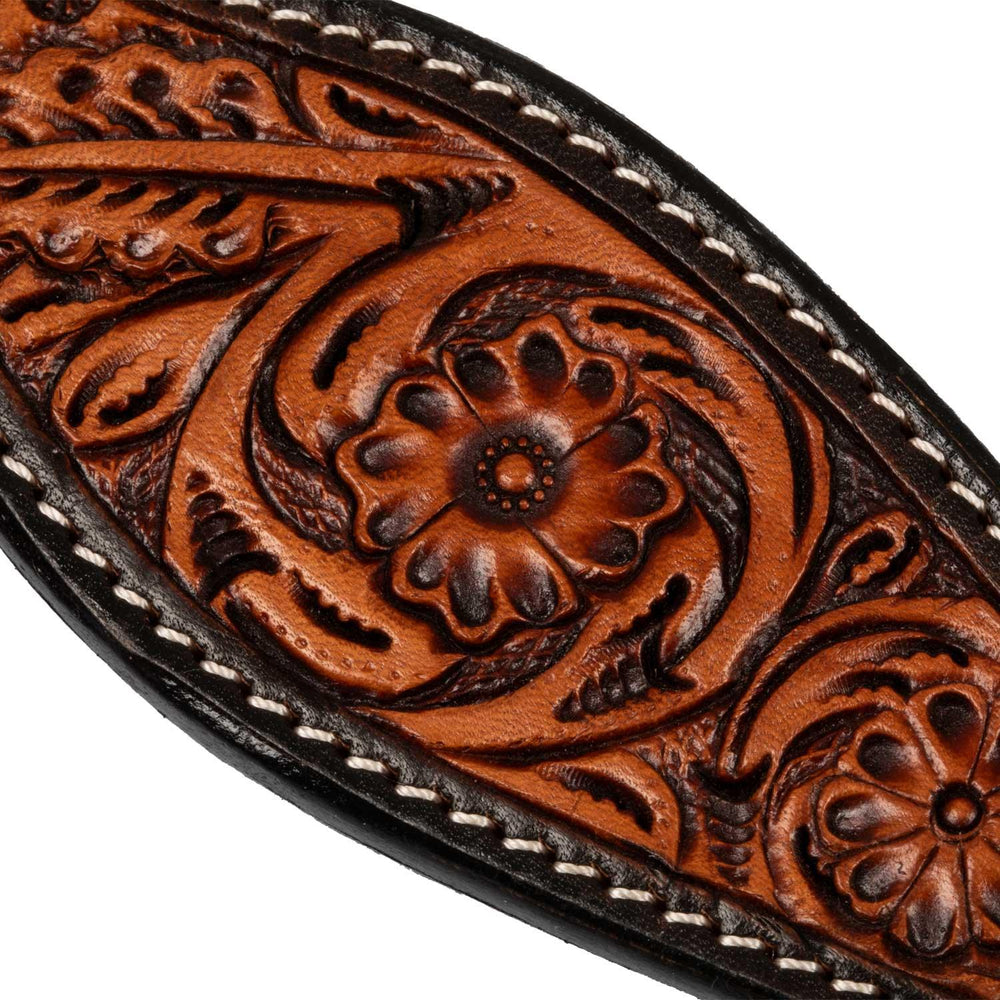 Pool's western reins floral tooling
