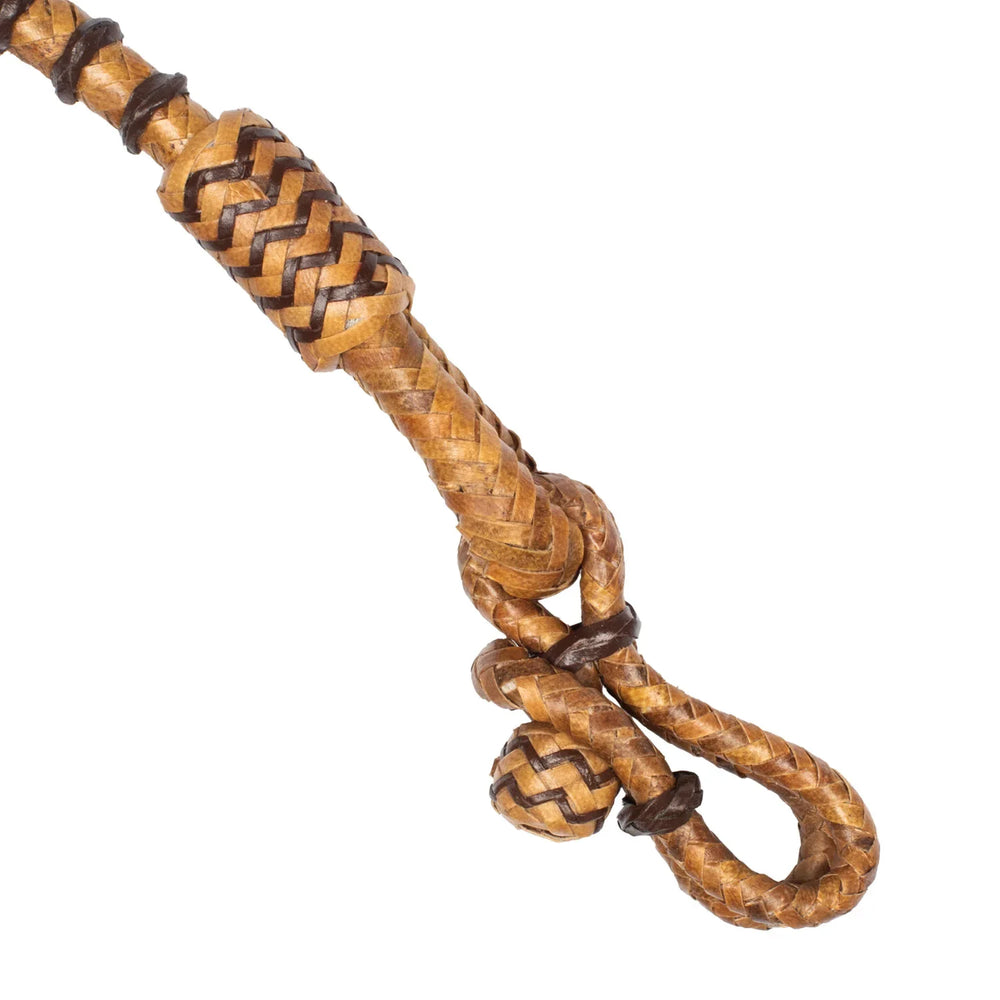 Pool's raw braided leather western reins